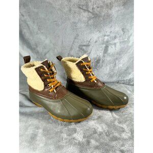 Serra women 8 boots 3M Thinsulate Outdoor Water Resistant Brown warm Green shoes